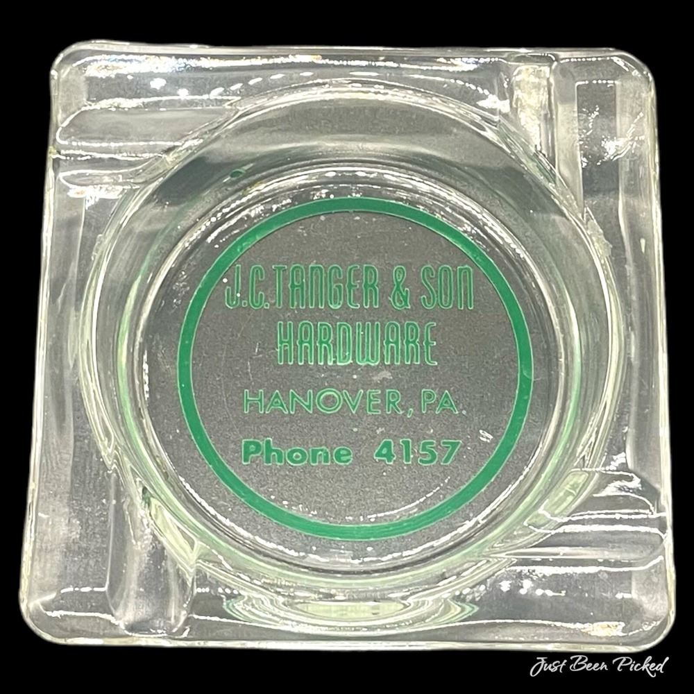 Hanover PA JC Tanger & Son Hardware Advertising Ashtray Vintage